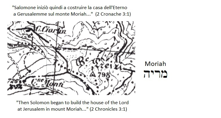 Salomone inizio' quindi a costruire la casa di Dio a Gerusalemme sul monte Moriah (Solomon began to build the house of the Lord at Jerusalem in mount Moriah)