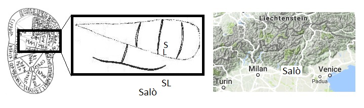 Salo' nella mappa etrusca (in the Etruscan map)